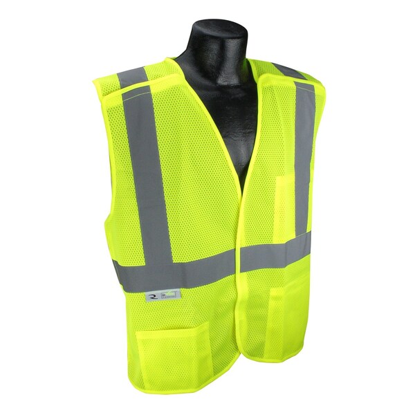 Sv4X Economy Mesh X-Back Type R Class 2 Breakaway Safety Vest,2Xl